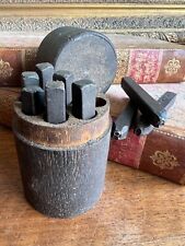 Outil & Instrument de Marquage Sceaux Cachet Chiffre Fer Forgé Gravure & Etui