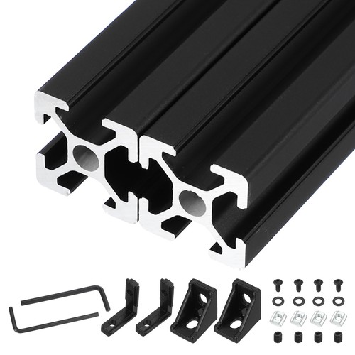 2pcs rail linéaire anodisé - rail,
