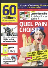 60 millions de consoimmateurs-N0 551 Bis-septembre 2019-pain/linky/vélos élec./