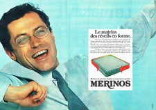 Publicité Advertising 068  1982   Matelas Mérinos à suspsension carénée (2p)