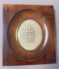 Ancien cadre religieux croix cadre acajou croix précieux cadre fait main sculpté