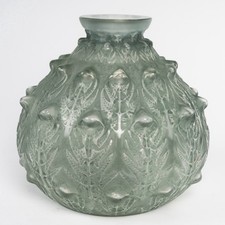 Vase Fougeres Verre Patine