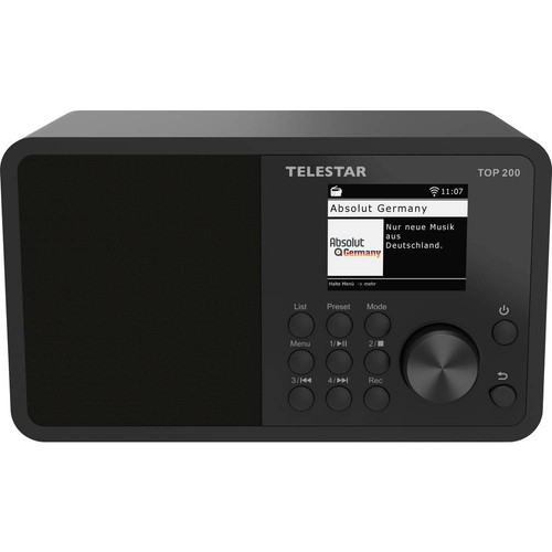 Telestar top 200 schwarz - schwarz, radio