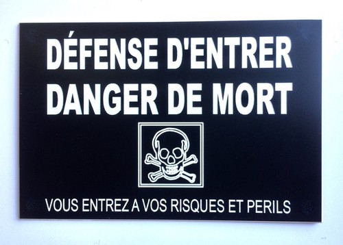 Panneau défense entrer - panneau, d'entrer