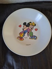 Assiette Plastorex Disney Mickey Et Minnie de 1988