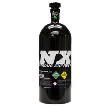 Bouteille noire de 6,8 kg (15 lb) avec vanne Lightning 500 Tall Nitrous Expre...
