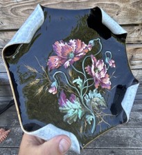 Sarreguemines Assiette Décorative XIXeme Trompe l Œil Faïence Napoléon III