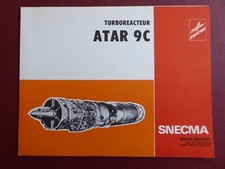 DEPLIANT PUB SNECMA TURBOREACTEUR TURBOJET ENGINE ATAR 9C MIRAGE III 5