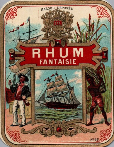 Etiquette ancienne rhum - ancienne,