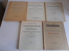 Archéologie Fouilles de Delphes Tome II Topographie et architecture Lot 5 livres