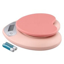 Balance de cuisine compacte et précise 5kg rose pour mesure multi ingrédients