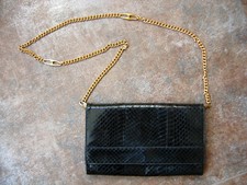 sac à main vintage en python