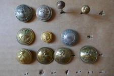 Lot de boutons militaire anciens Génie Gendarmerie période XIX° au XX° siècles