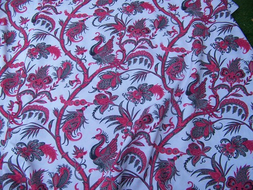 Ancien coupon tissu - ,