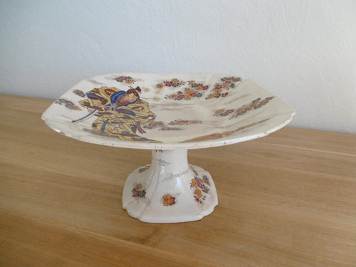 Compotier faience gien decor - compotier,