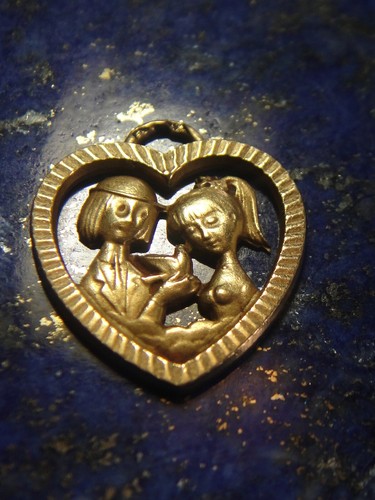 Pendentif coeur les amoureux - coeur,
