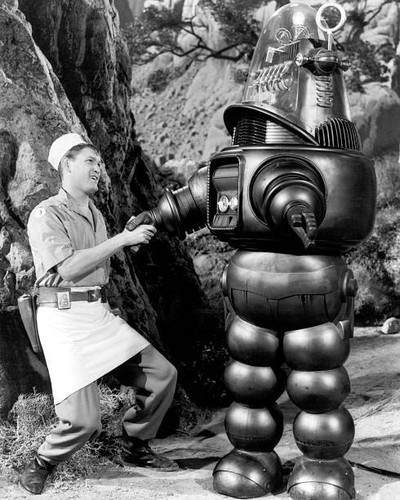 Robby the robot meeets - the,