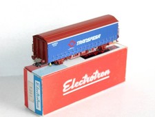 ELECTROTREN HO 1411 K, WAGON COUVERT BACHÉ, TRANSFESA SNCF TRANSPORT MARCHANDISE