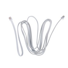 6P6C RJ11 TéLéPhone Extension Fax Modem Câble Ligne 9.8Ft Longueur Blanc Z6Y5