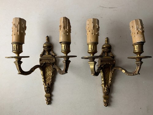Paire applique bronze style - applique,