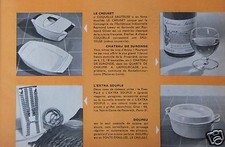 Publicité 1961 creuset - publicitÉ,