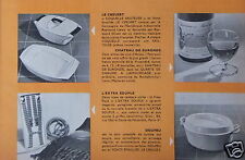 PUBLICITÉ 1961 LE CREUSET