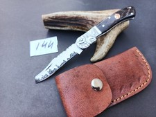 couteau de poche pliant  Lame Acier D2 Manche En Bois De Wengé 144