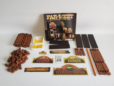 Jeujura Far West 8061 BE Ranch Double Saloon Banques Décors Bois Vintage Rare