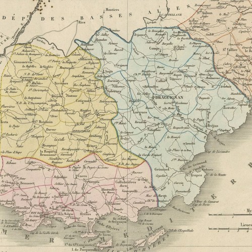 Atlas carte géographique - carte, var