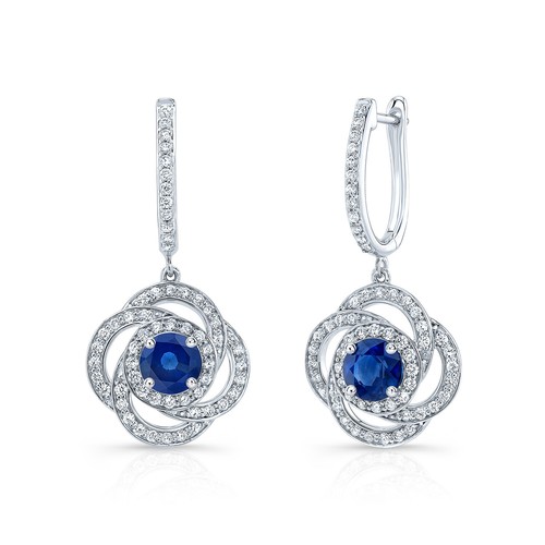 Bleu saphir diamant goutte - diamant,
