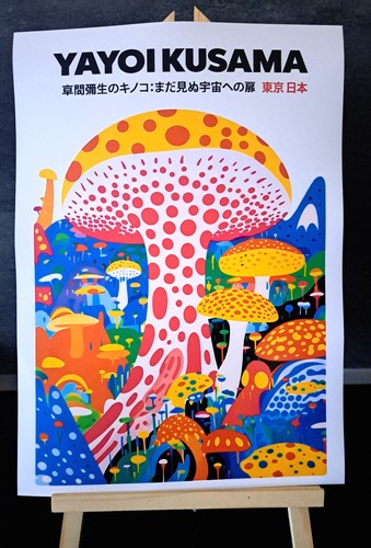 Yayoi kusama champignons - yayoi,