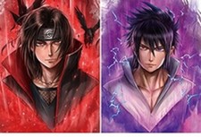 Poster Affiche Cadre 3D lenticulaire Itachi Sasuke Anime Manga Naruto 30x40cm