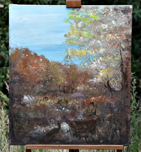Huile sur toile - huile,