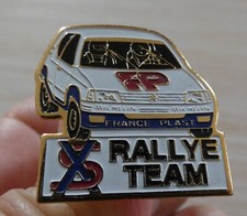 RARE PIN'S VOITURE RALLYE PEUGEOT 205 GTI RALLYE TEAM XS MICHELIN FRANCE PLAST
