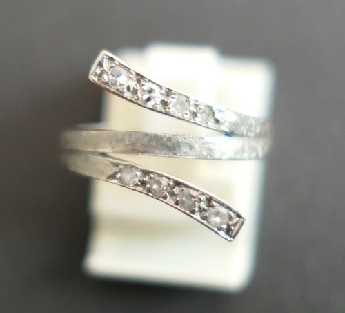 Bague petits diamants or - en,
