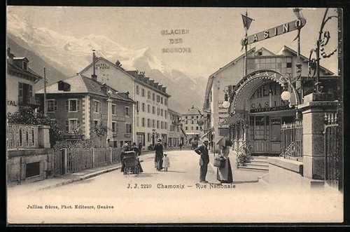 Cpa chamonix rue - cpa, chamonix,
