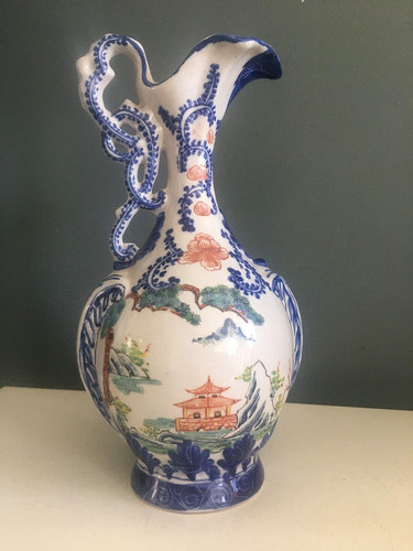 Vase décor chinois fin - vase,