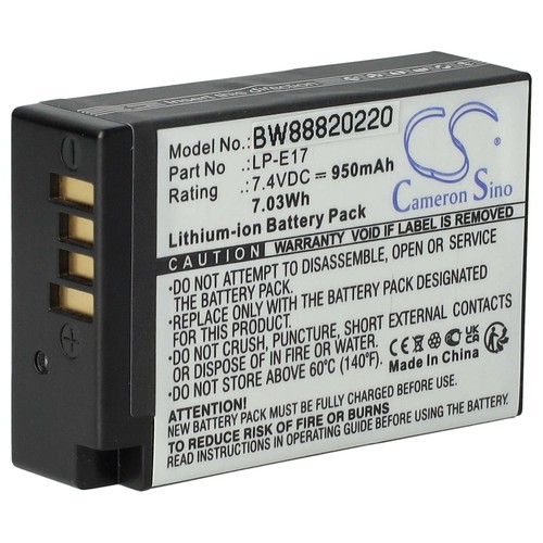 Batterie pour canon eos - pour, 750d