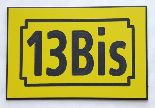 Numero rue personnalisée - de,