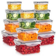 Boîte Alimentaire Hermétique Lot 12 Transparent Sans BPA Multi-Taille Vilde