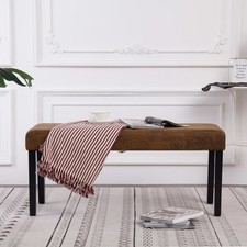 Banc 106 cm Gris Similicuir Siège Banquette Salon Intérieure Maison vidaXL