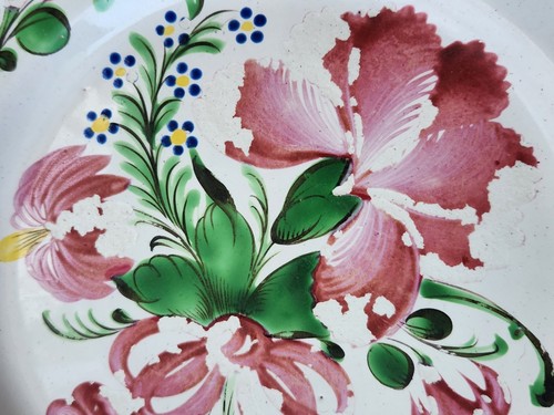 Two antique french plates from - french,