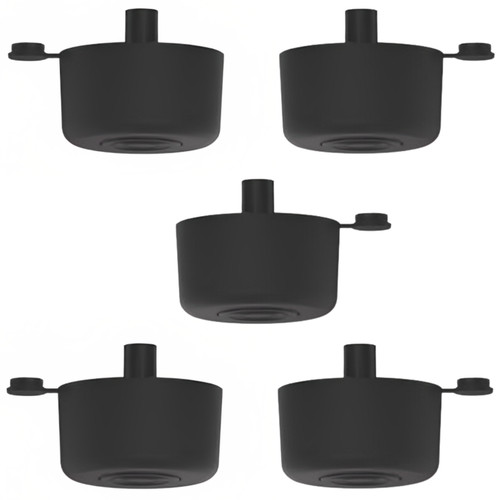 Pied plastique noir - en,