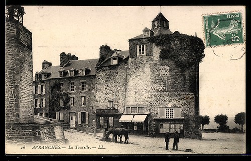 Cpa avranches tourelle - tourelle,