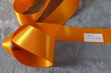 ANCIEN  RUBAN SATIN DOUBLE FACE  5 METRES SUR 5 CM STOCK  DES ANNEES 1950