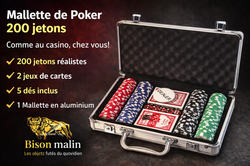 Mallette de poker - mallette,