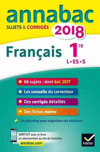 Annales annabac 2018 français - annabac,