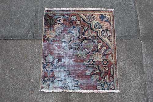 Tapis oriental laine rouge - laine,