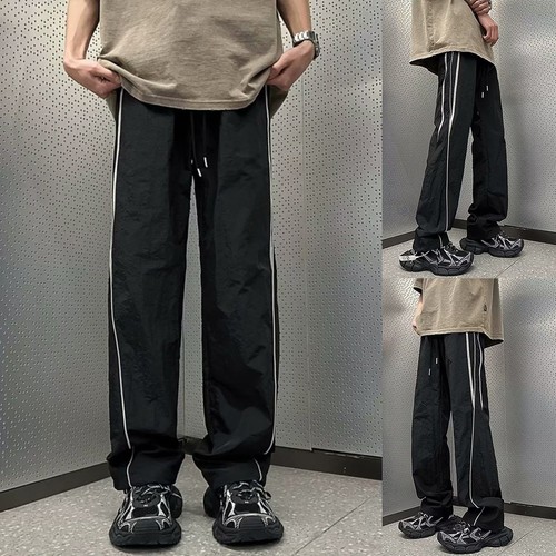 Pantalon cargo gris oversize