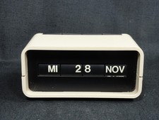 VINTAGE RETRO 70s GERMANY ARLAC DATI WHITE PLASTIC DESK PERPETUAL CALENDAR